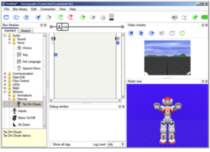 Coregraphe programming environment for the NAO robot